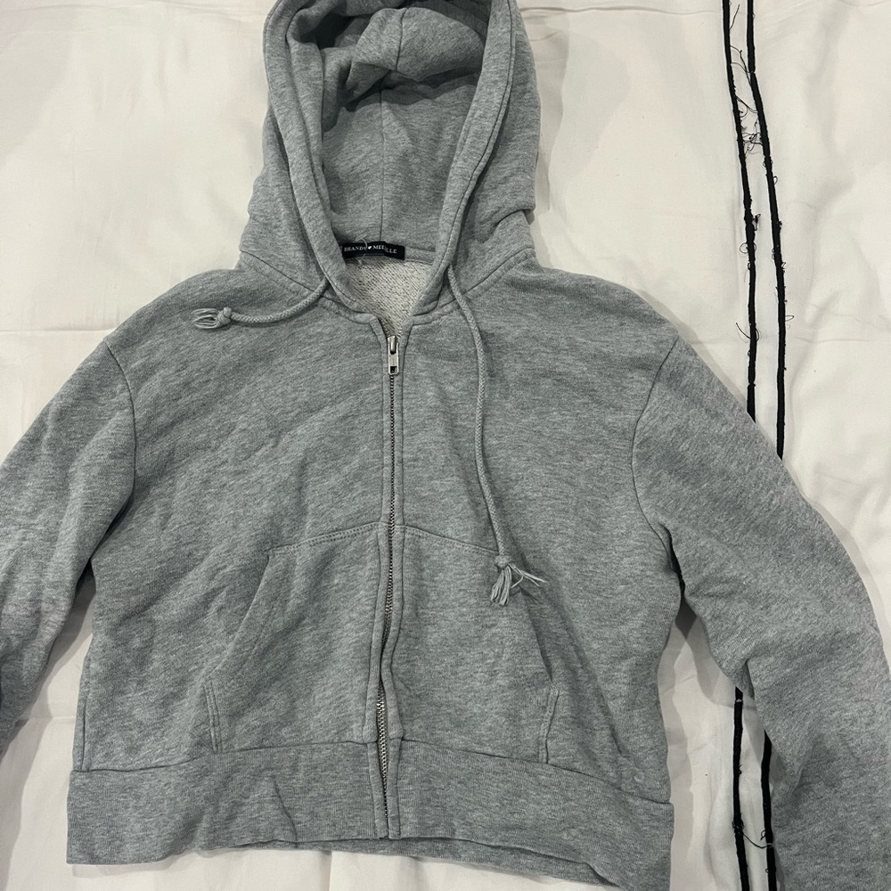 Brandy Melville cropped zip up